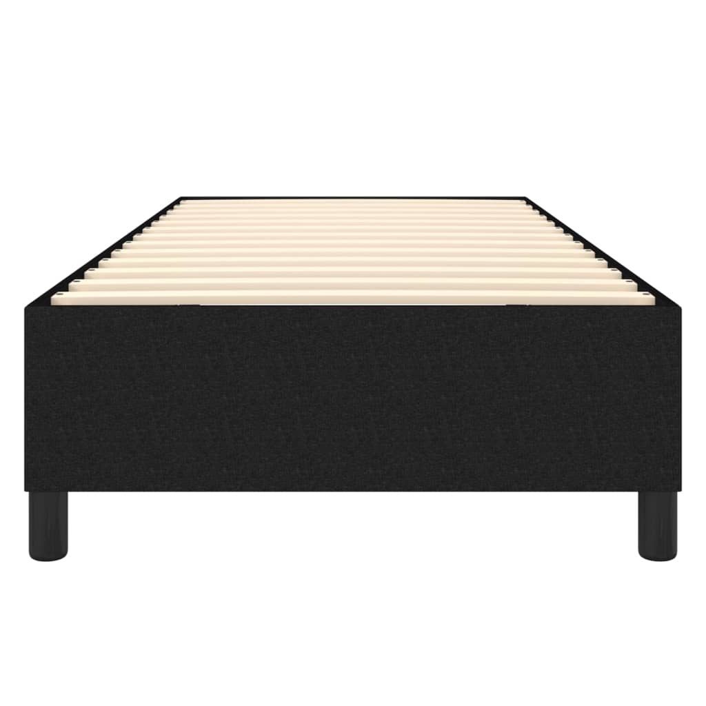 Struttura Letto a Rete a Molle Nero 100x200 cm in Tessuto | homemem39