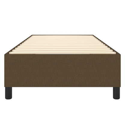 Struttura Letto a Rete a Molle Marrone Scuro 100x200 cm Tessuto | homemem39