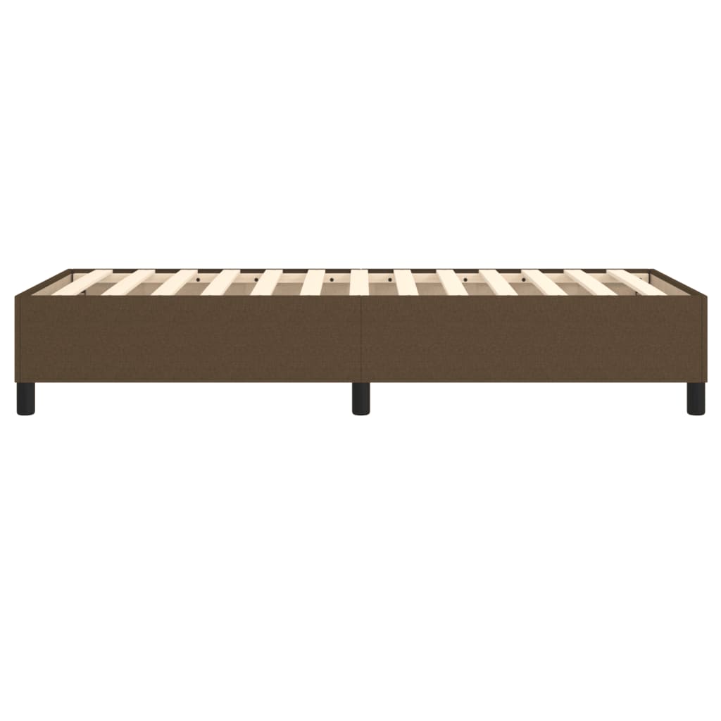 Struttura Letto a Rete a Molle Marrone Scuro 100x200 cm Tessuto | homemem39