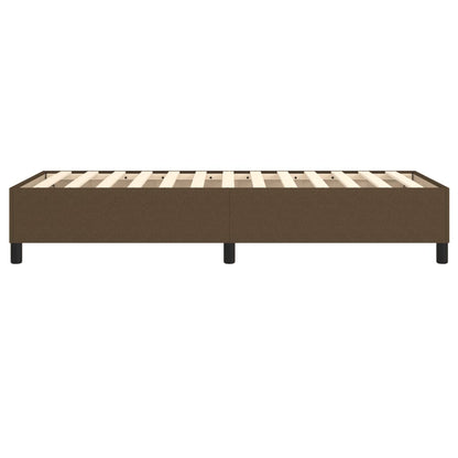 Struttura Letto a Rete a Molle Marrone Scuro 100x200 cm Tessuto | homemem39