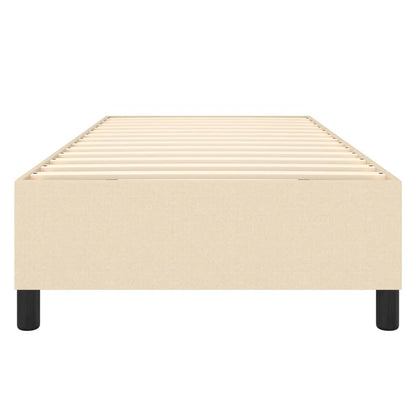 Struttura Letto a Rete a Molle Crema 100x200 cm in Tessuto | homemem39