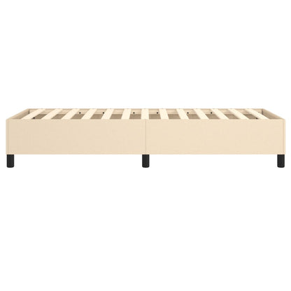 Struttura Letto a Rete a Molle Crema 100x200 cm in Tessuto