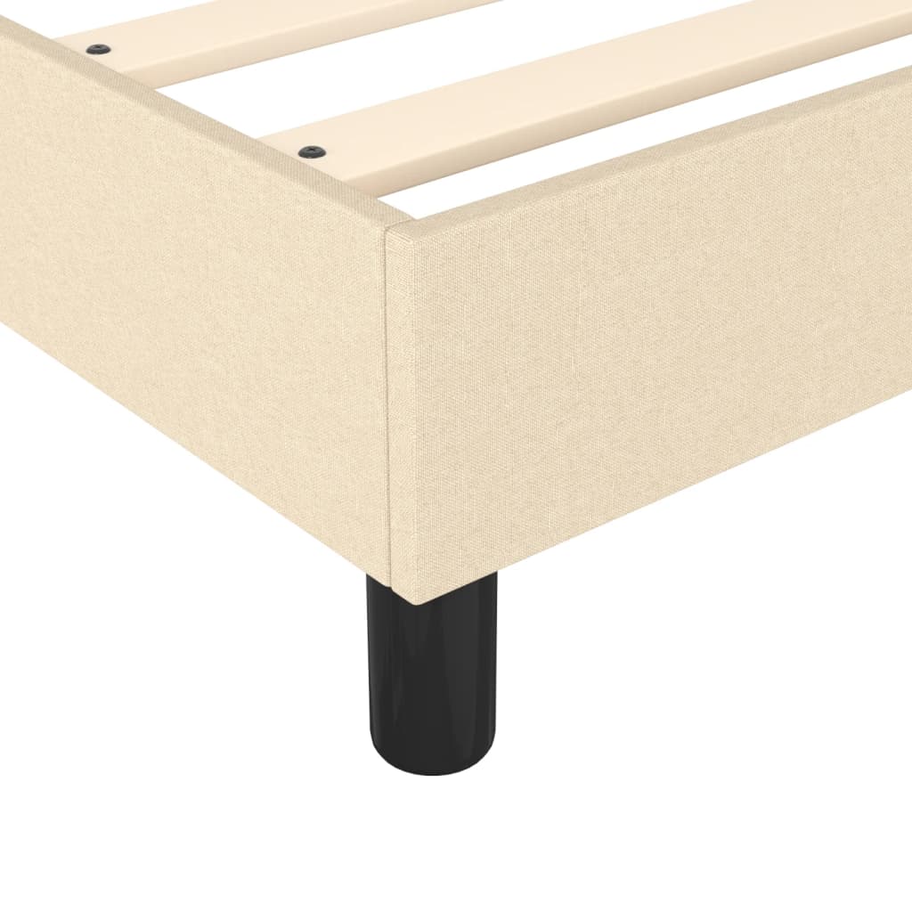 Struttura Letto a Rete a Molle Crema 100x200 cm in Tessuto | homemem39