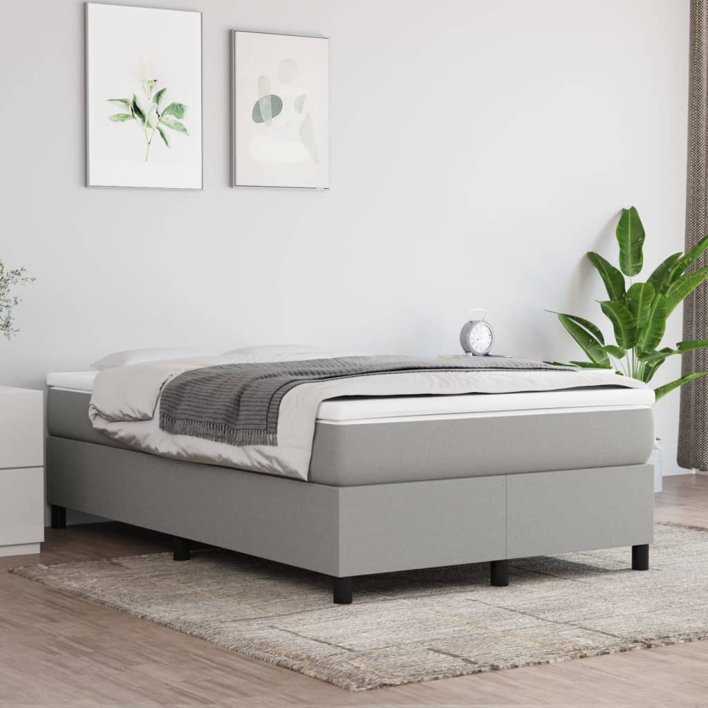 Struttura Letto a Rete a Molle Grigio Chiaro 120x200 cm Tessuto | homemem39