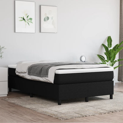 Struttura Letto a Rete a Molle Nero 120x200 cm Tessuto | homemem39