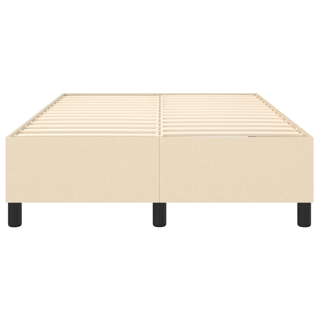 Struttura Letto a Rete a Molle Crema 120x200 cm Tessuto
