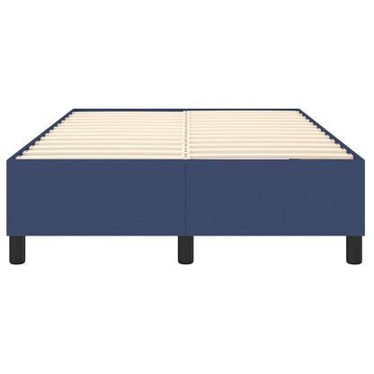Struttura Letto a Rete a Molle Blu 120x200 cm in Tessuto