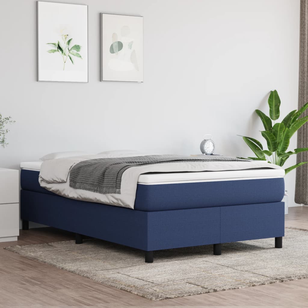Struttura Letto a Rete a Molle Blu 120x200 cm in Tessuto | homemem39