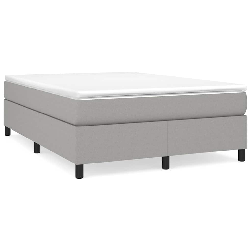 Struttura Letto a Rete a Molle Grigio Chiaro 140x190 cm Tessuto