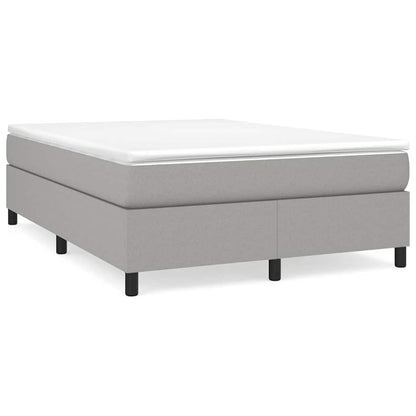 Struttura Letto a Rete a Molle Grigio Chiaro 140x190 cm Tessuto