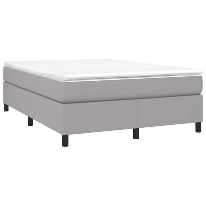 Struttura Letto a Rete a Molle Grigio Chiaro 140x190 cm Tessuto