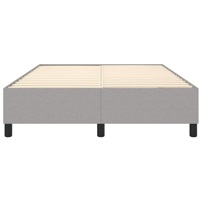Struttura Letto a Rete a Molle Grigio Chiaro 140x190 cm Tessuto