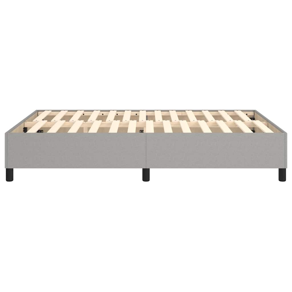 Struttura Letto a Rete a Molle Grigio Chiaro 140x190 cm Tessuto
