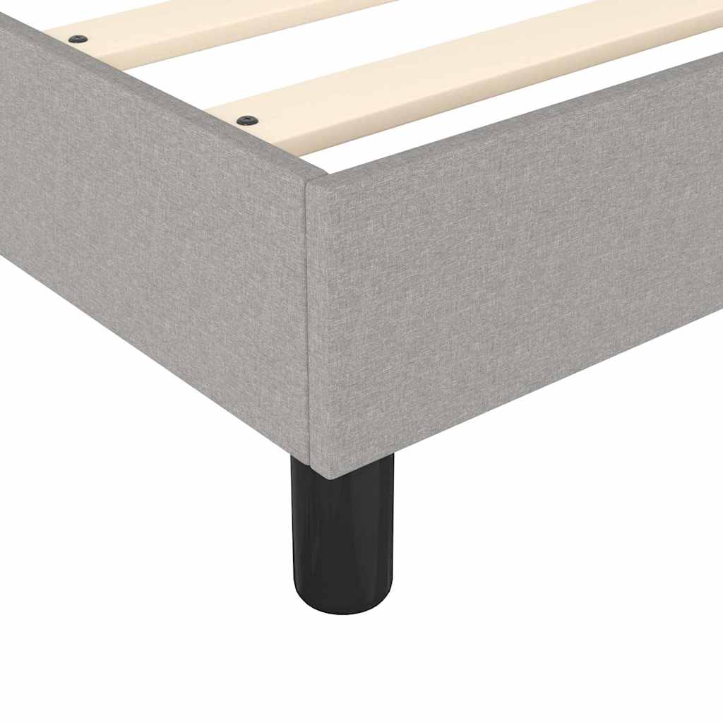 Struttura Letto a Rete a Molle Grigio Chiaro 140x190 cm Tessuto
