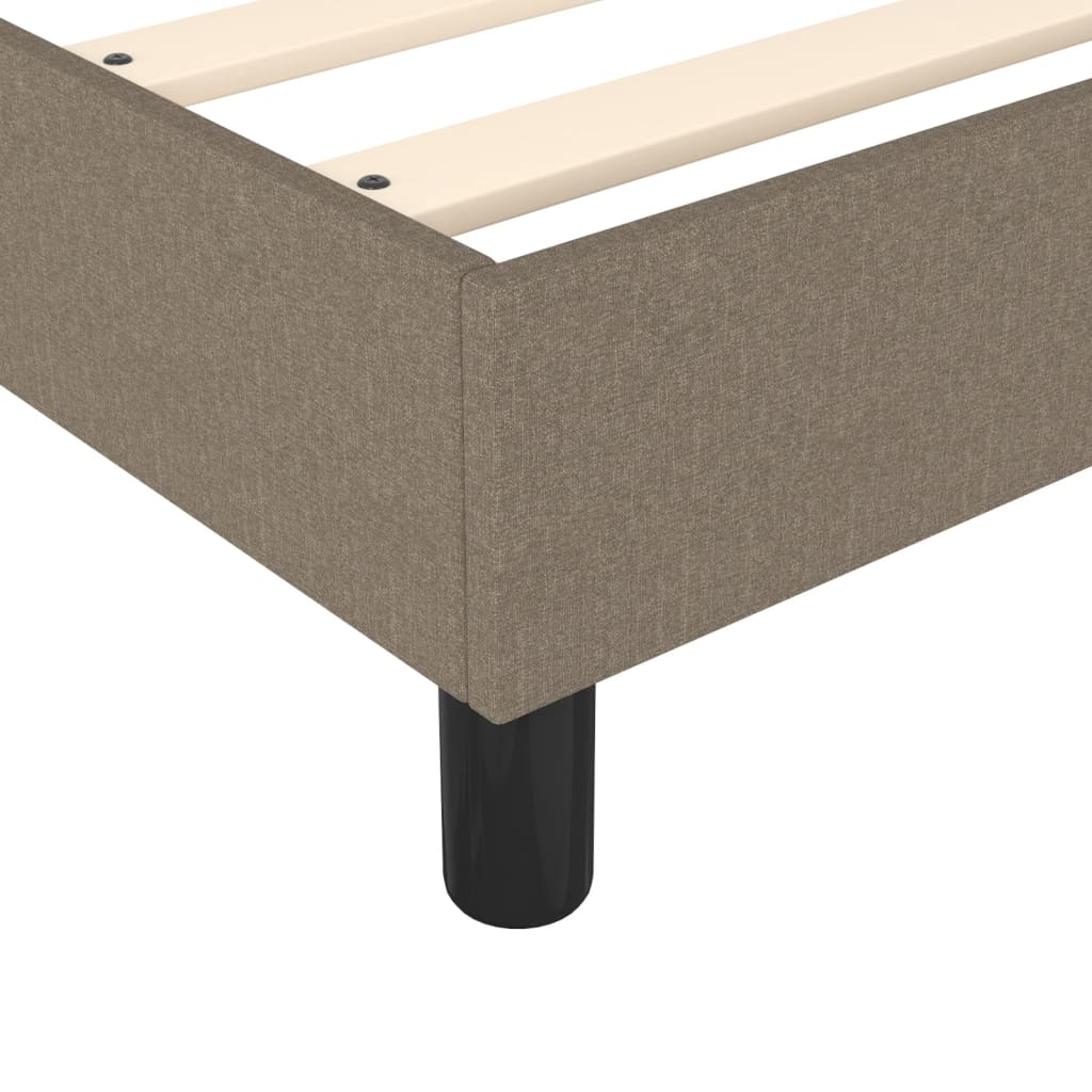 Struttura Letto a Rete a Molle Tortora 140x190 cm in Tessuto | homemem39