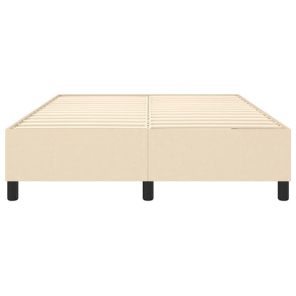 Struttura Letto a Rete a Molle Crema 140x190 cm in Tessuto | homemem39