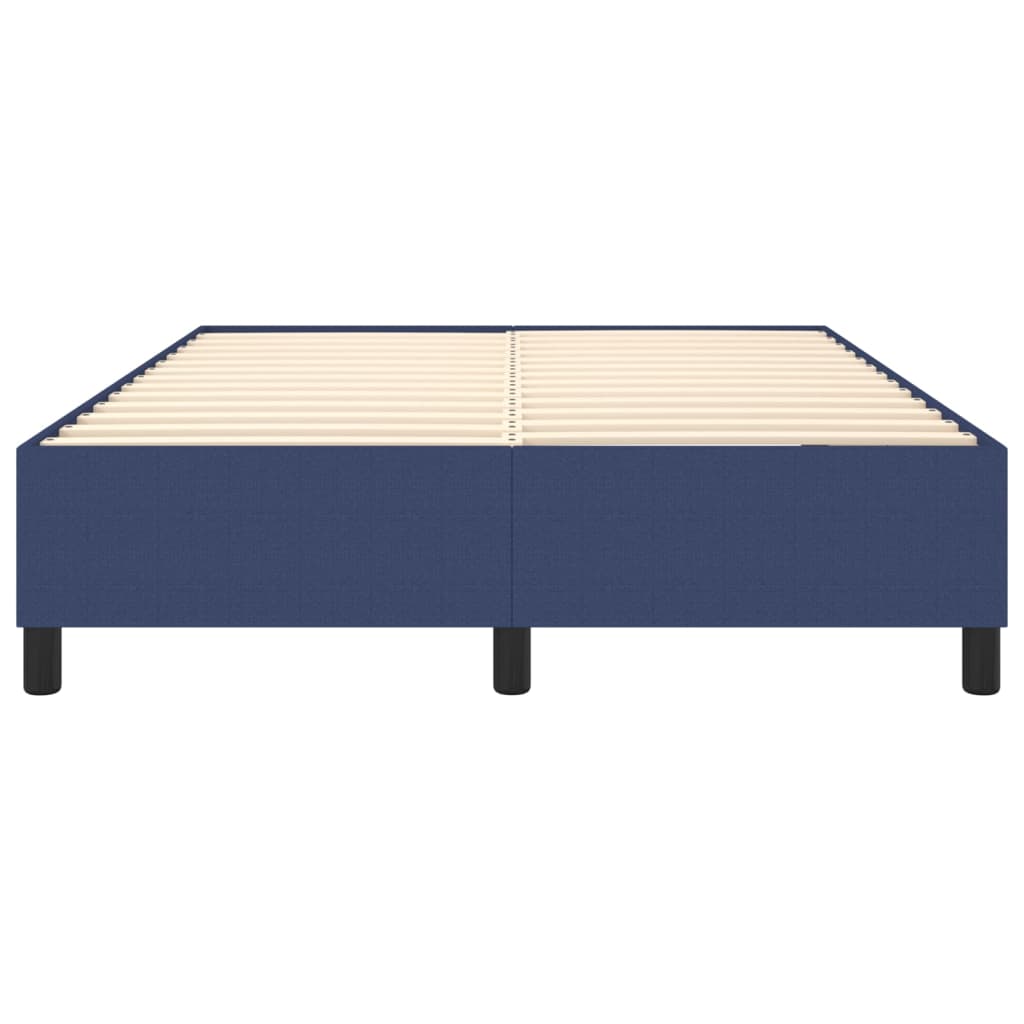 Struttura Letto a Rete a Molle Blu 140x190 cm in Tessuto | homemem39