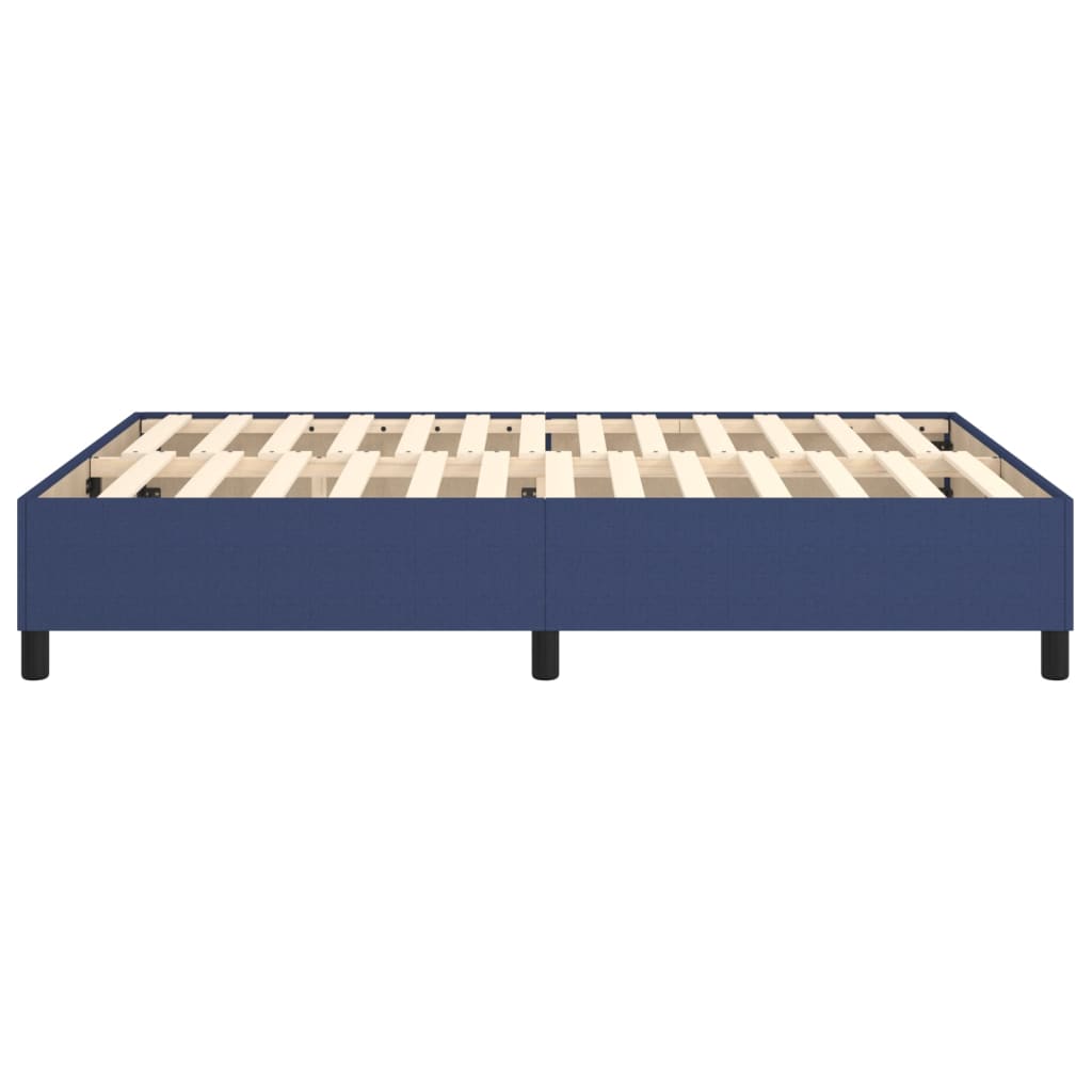 Struttura Letto a Rete a Molle Blu 140x190 cm in Tessuto | homemem39