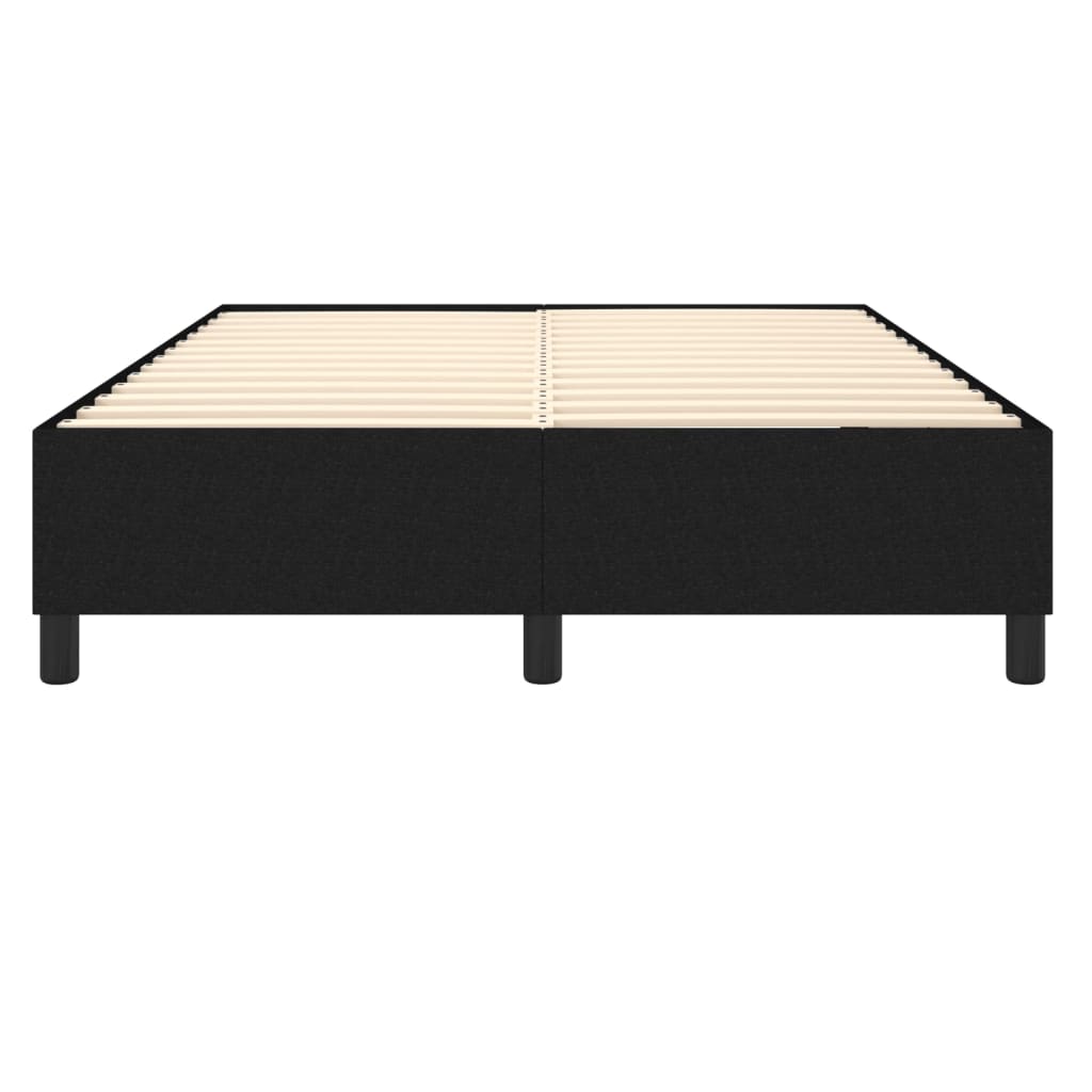 Struttura Letto a Rete a Molle Nero 140x200 cm in Tessuto | homemem39