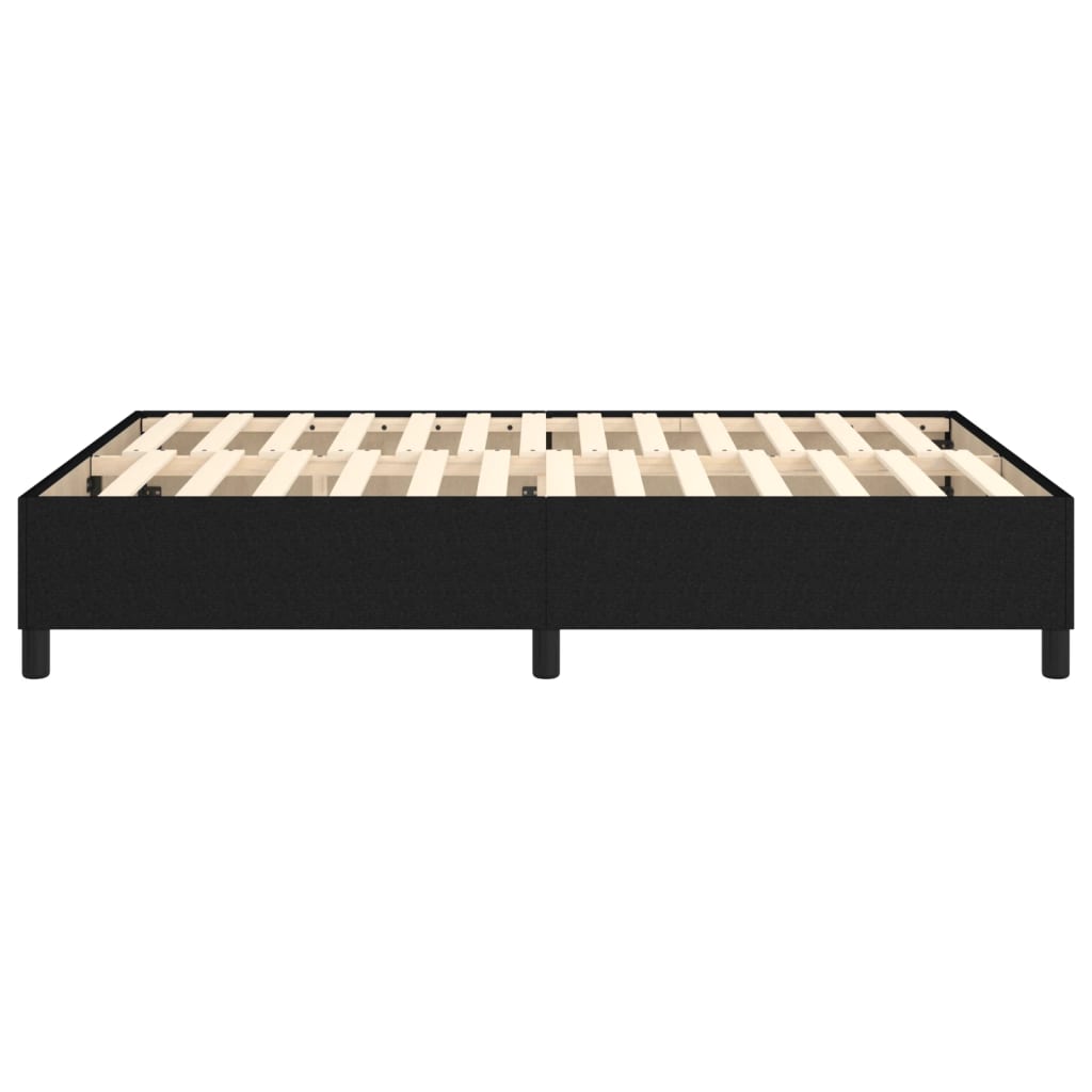 Struttura Letto a Rete a Molle Nero 140x200 cm in Tessuto | homemem39