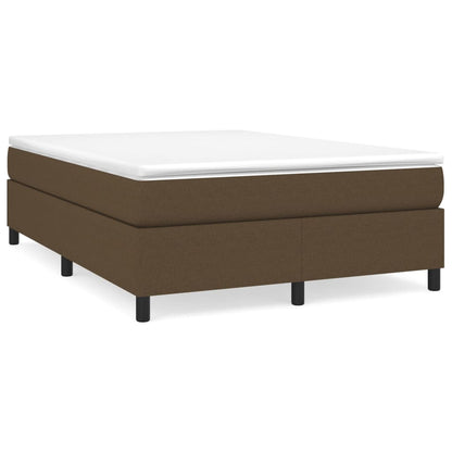 Struttura Letto a Rete a Molle Marrone Scuro 140x200 cm Tessuto | homemem39