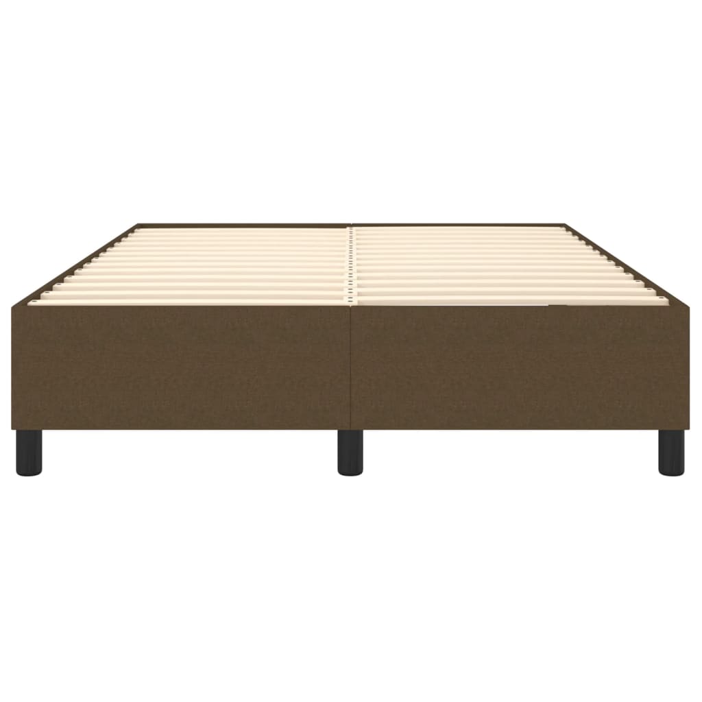 Struttura Letto a Rete a Molle Marrone Scuro 140x200 cm Tessuto | homemem39