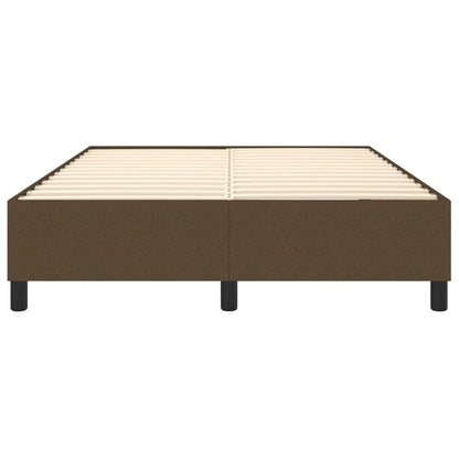 Struttura Letto a Rete a Molle Marrone Scuro 140x200 cm Tessuto | homemem39
