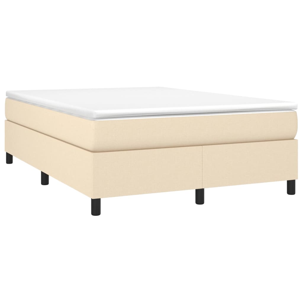 Struttura Letto a Rete a Molle Crema 140x200 cm in Tessuto | homemem39