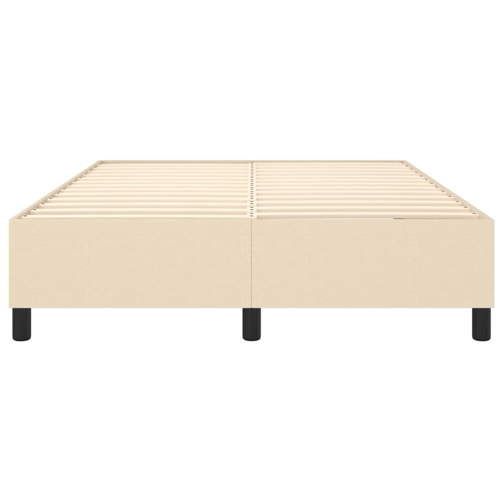 Struttura Letto a Rete a Molle Crema 140x200 cm in Tessuto | homemem39