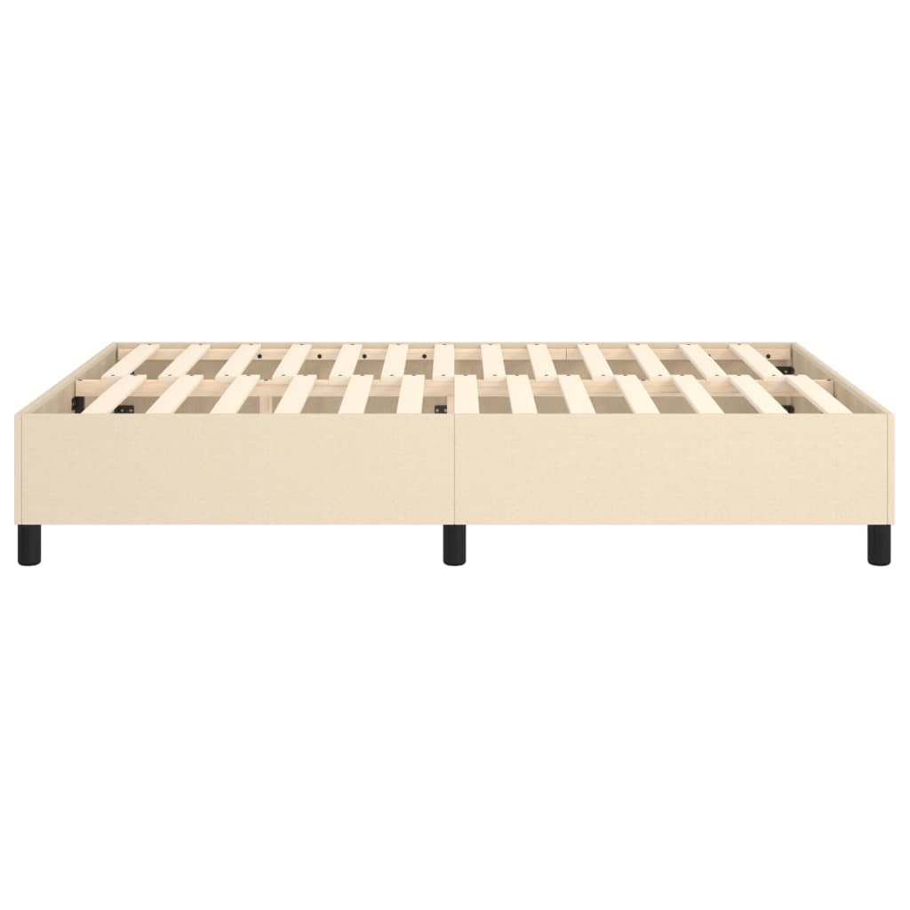 Struttura Letto a Rete a Molle Crema 140x200 cm in Tessuto | homemem39