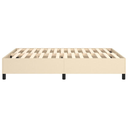 Struttura Letto a Rete a Molle Crema 140x200 cm in Tessuto | homemem39