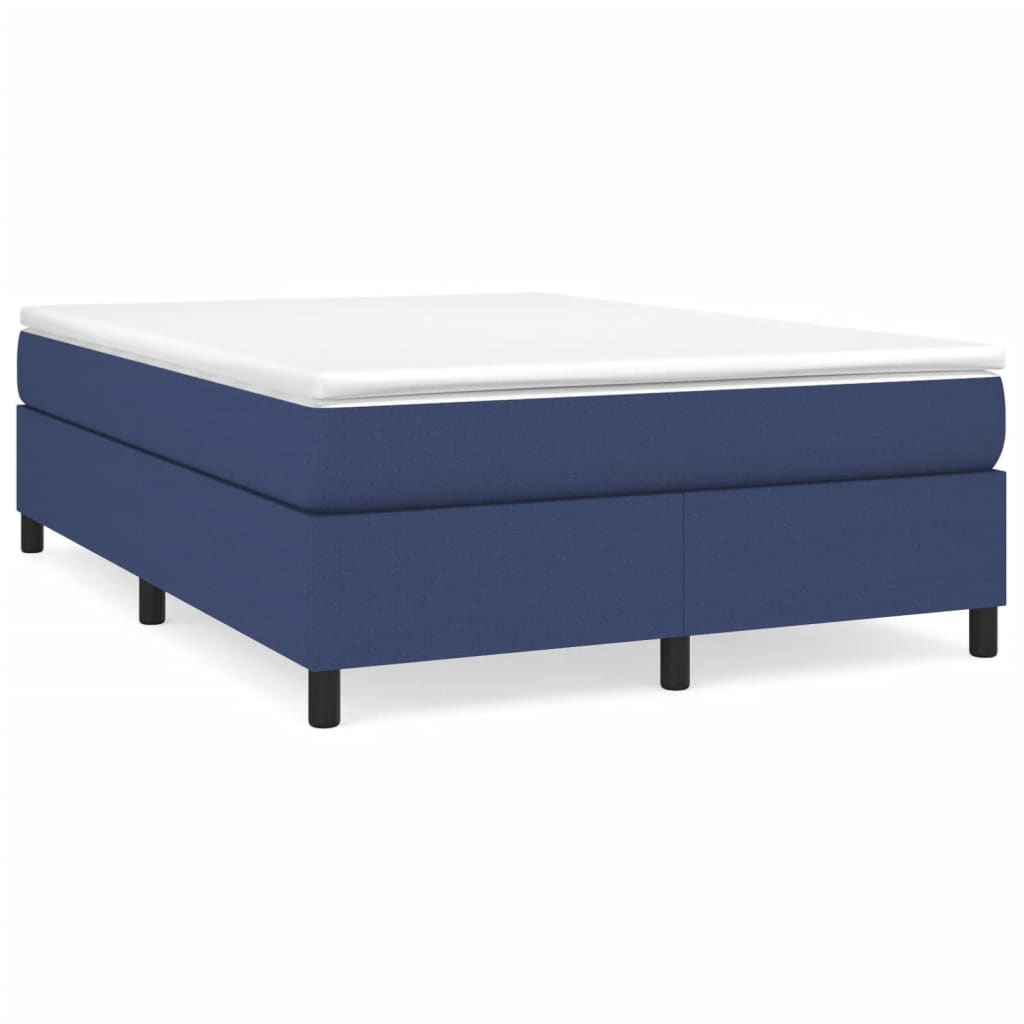 Struttura Letto a Rete a Molle Blu 140x200 cm in Tessuto | homemem39