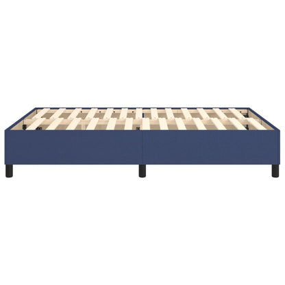 Struttura Letto a Rete a Molle Blu 140x200 cm in Tessuto | homemem39