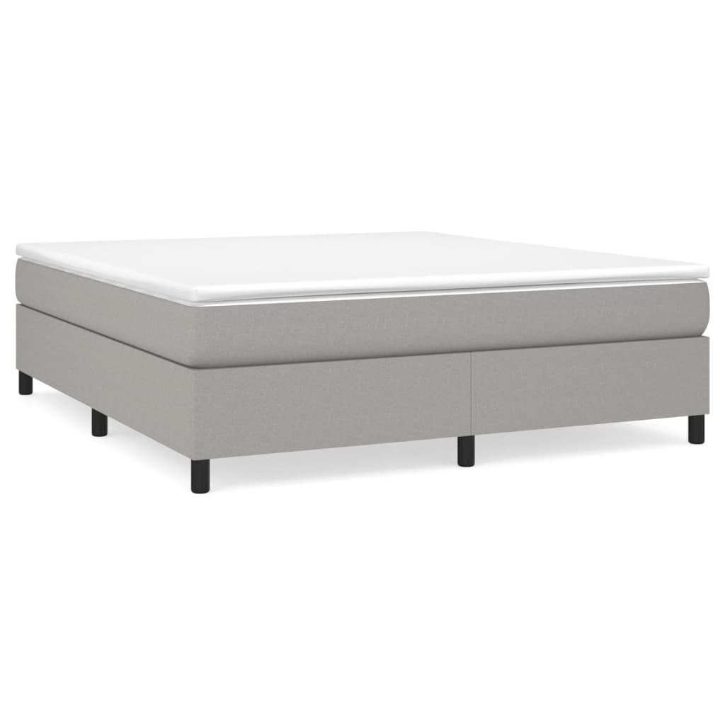 Struttura Letto a Rete a Molle Grigio Chiaro 160x200 cm Tessuto | homemem39