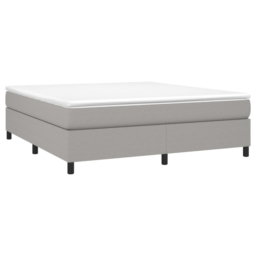 Struttura Letto a Rete a Molle Grigio Chiaro 160x200 cm Tessuto | homemem39
