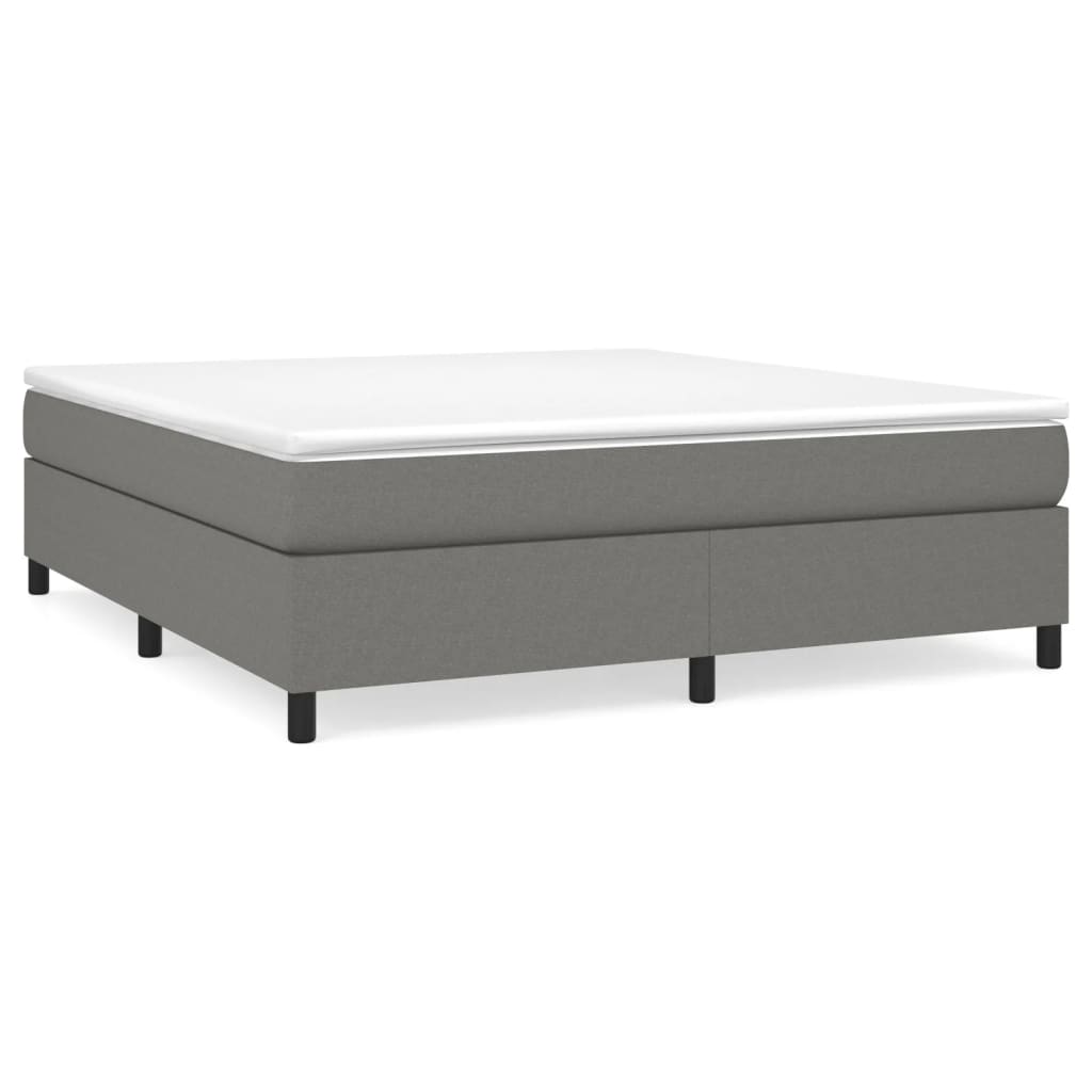 Struttura Letto a Rete a Molle Grigio Scuro 160x200 cm Tessuto | homemem39