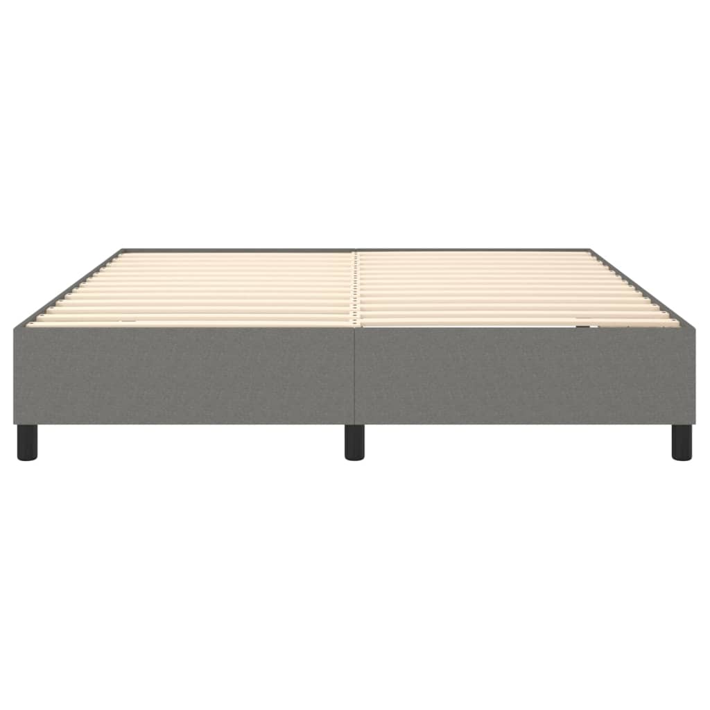 Struttura Letto a Rete a Molle Grigio Scuro 160x200 cm Tessuto | homemem39