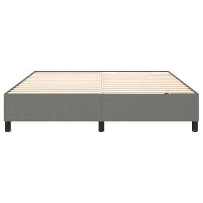 Struttura Letto a Rete a Molle Grigio Scuro 160x200 cm Tessuto | homemem39