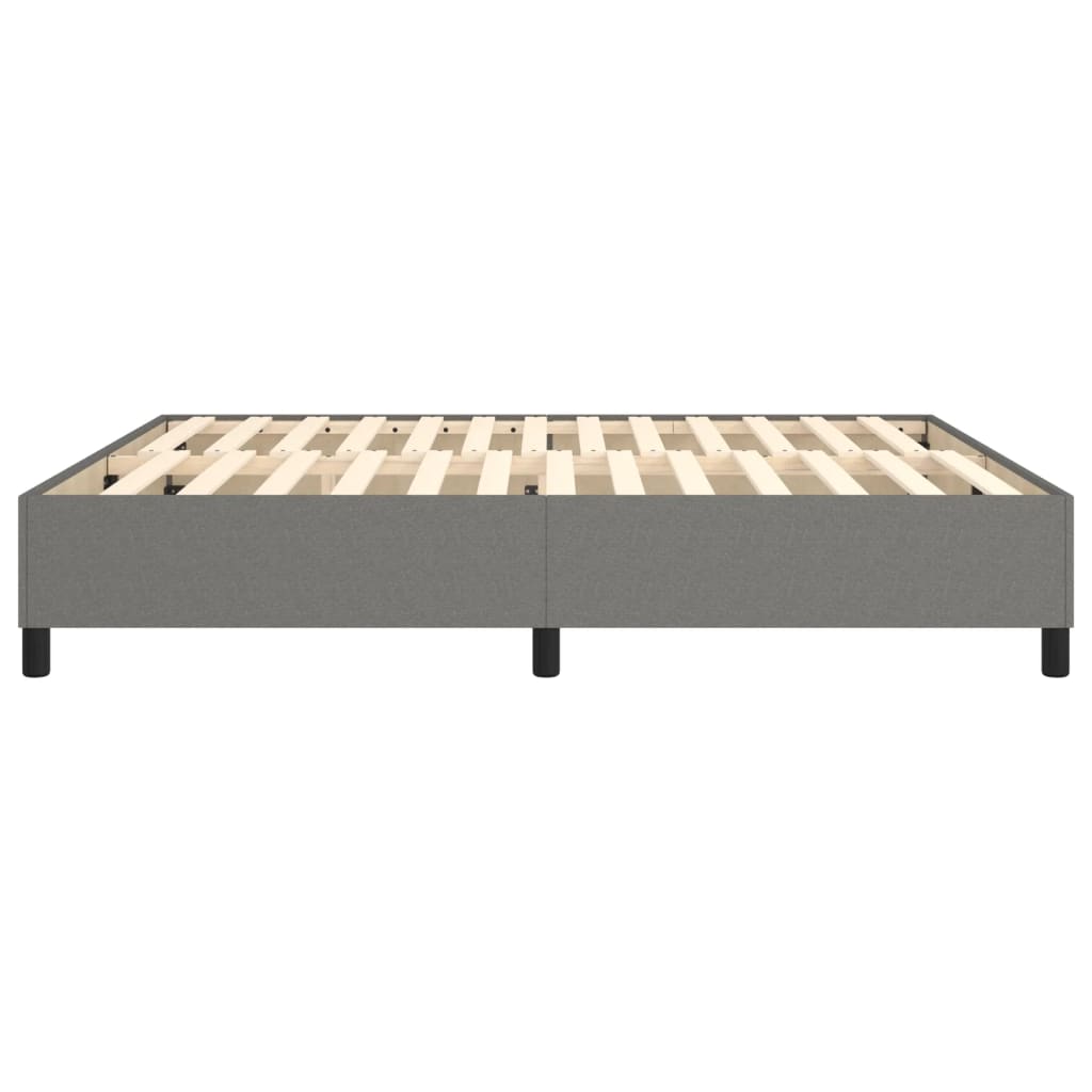 Struttura Letto a Rete a Molle Grigio Scuro 160x200 cm Tessuto | homemem39