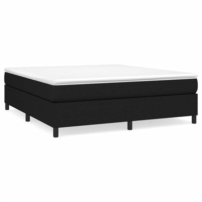Struttura Letto a Rete a Molle Nero 160x200 cm in Tessuto | homemem39