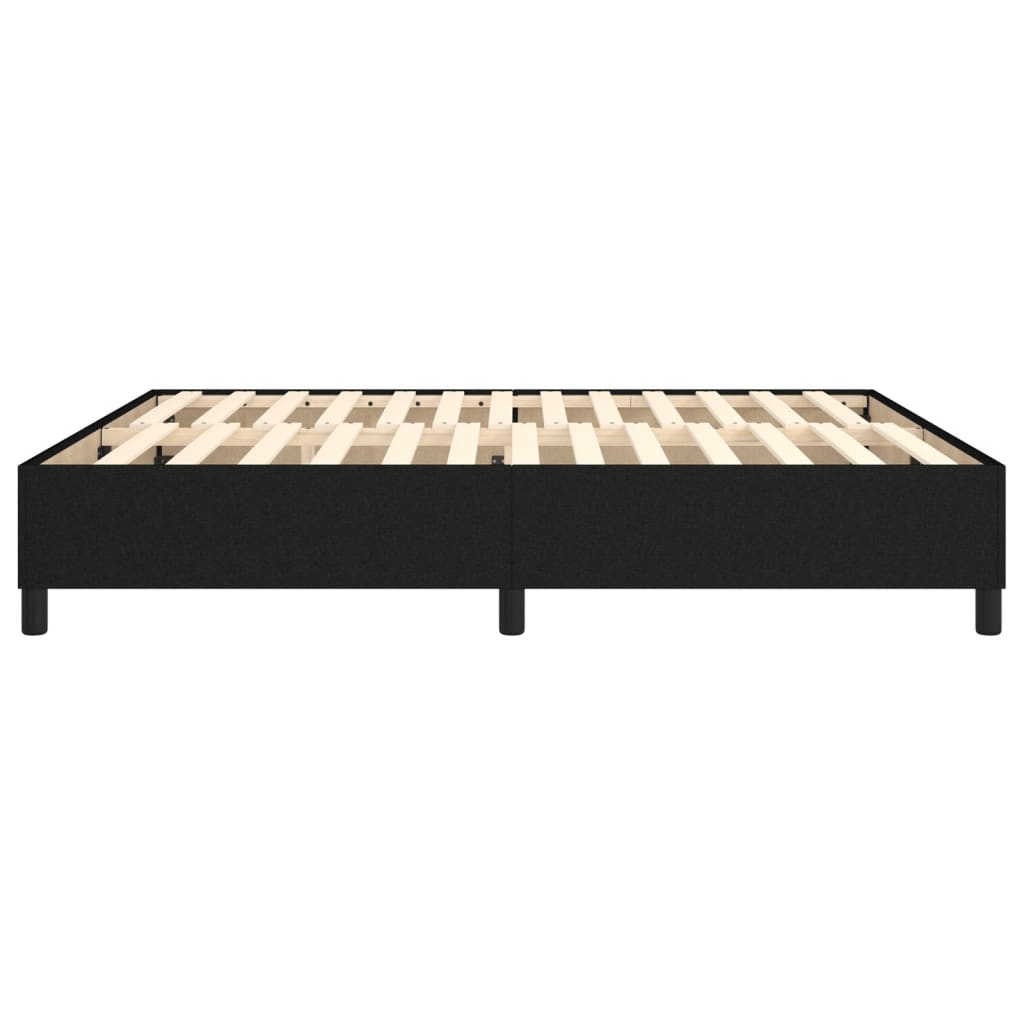Struttura Letto a Rete a Molle Nero 160x200 cm in Tessuto | homemem39