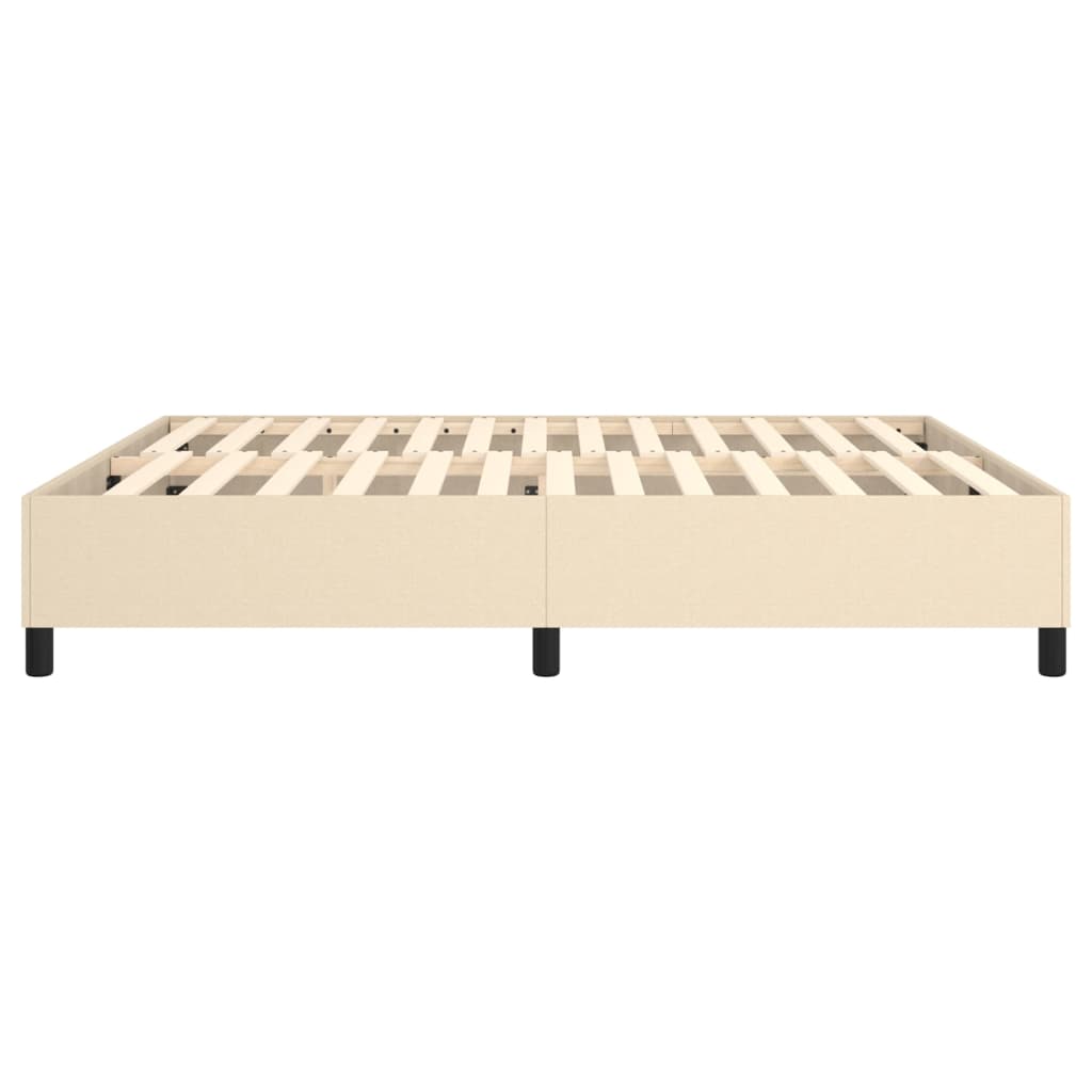 Struttura Letto a Rete a Molle Crema 160x200 cm in Tessuto | homemem39