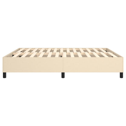 Struttura Letto a Rete a Molle Crema 160x200 cm in Tessuto | homemem39