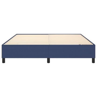 Struttura Letto a Rete a Molle Blu 160x200 cm in Tessuto | homemem39