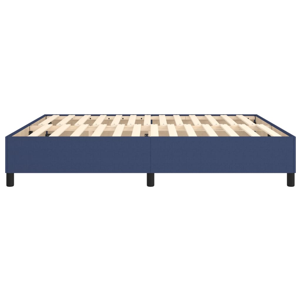 Struttura Letto a Rete a Molle Blu 160x200 cm in Tessuto | homemem39