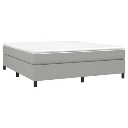 Struttura Letto a Rete a Molle Grigio Chiaro 180x200 cm Tessuto | homemem39
