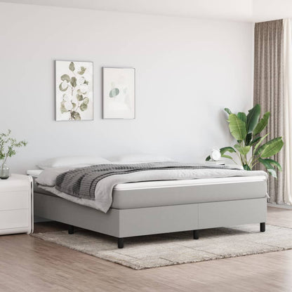 Struttura Letto a Rete a Molle Grigio Chiaro 180x200 cm Tessuto | homemem39