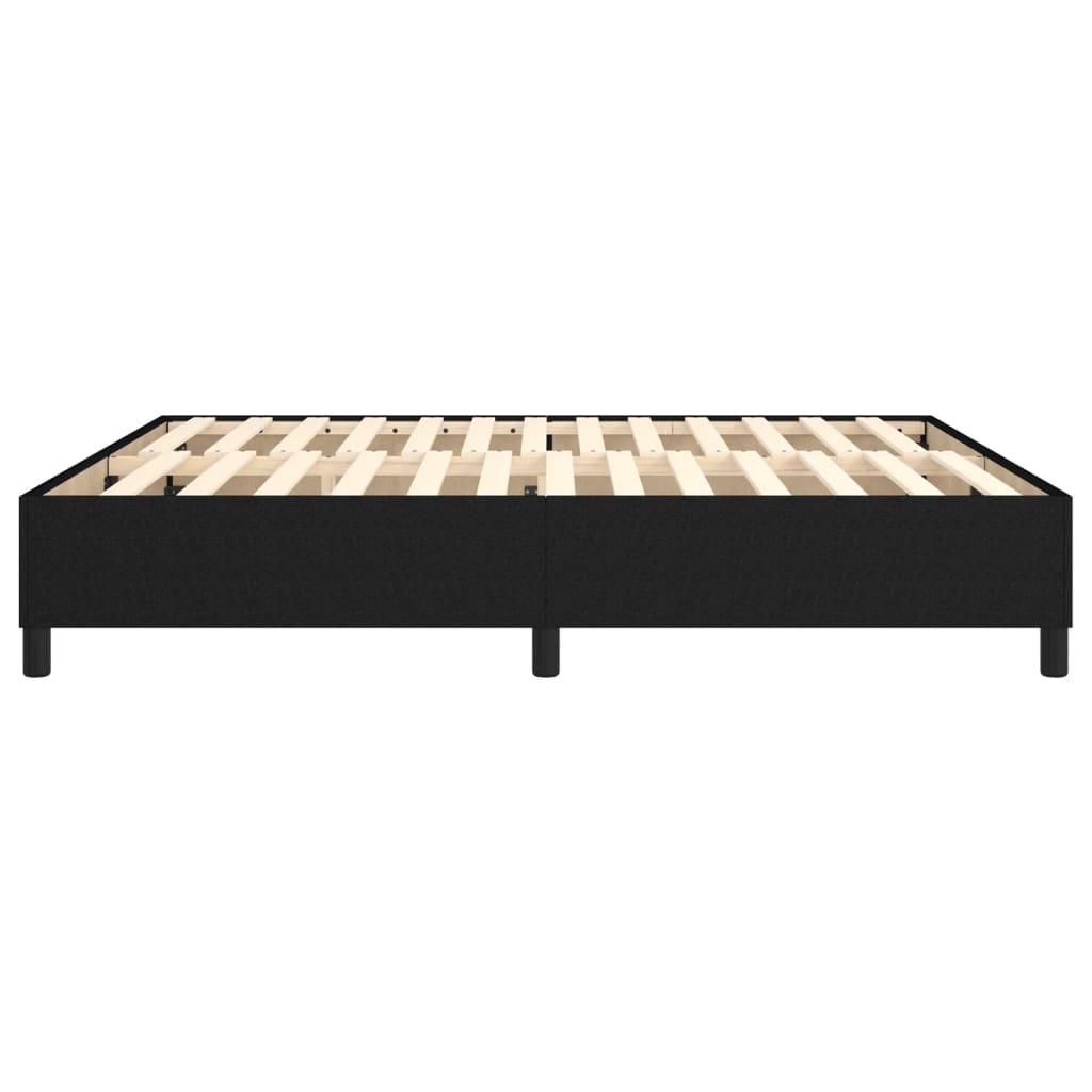 Struttura Letto a Rete a Molle Nero 180x200 cm in Tessuto | homemem39