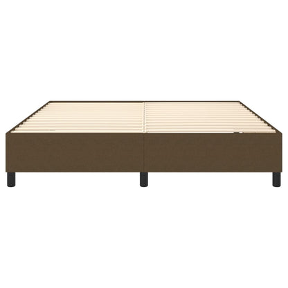 Struttura Letto a Rete a Molle Marrone Scuro 180x200 cm Tessuto