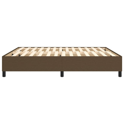 Struttura Letto a Rete a Molle Marrone Scuro 180x200 cm Tessuto